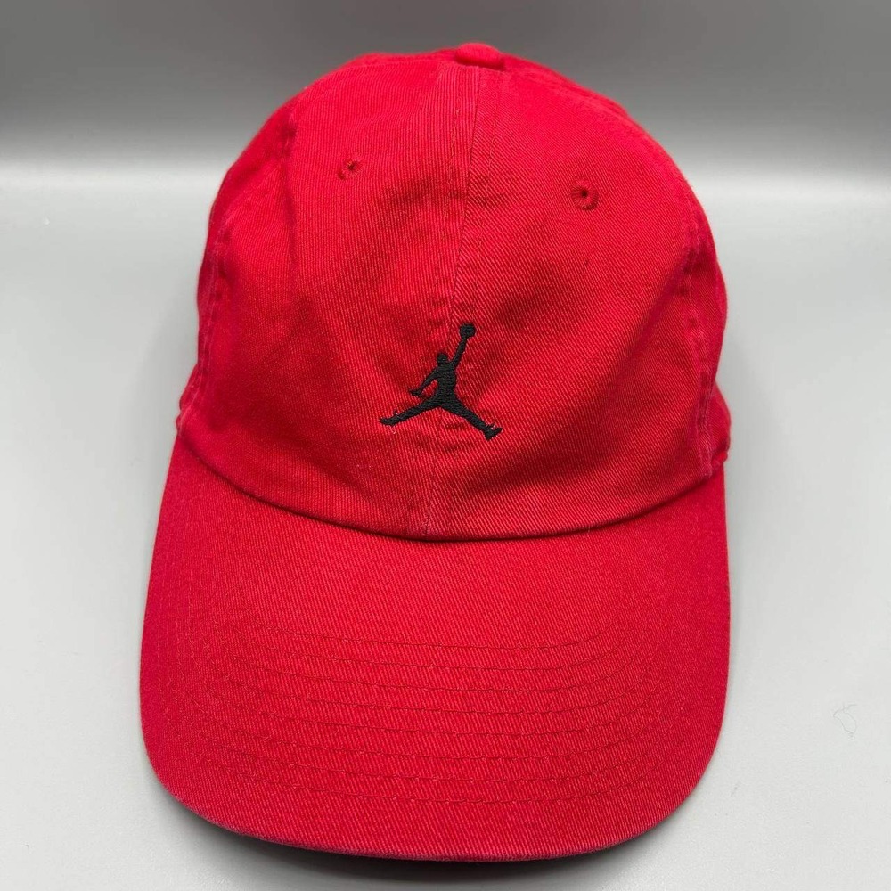 Air Jordan Hat Men Red Embroidered‎ Jumpman Strap Back Cap Cotton